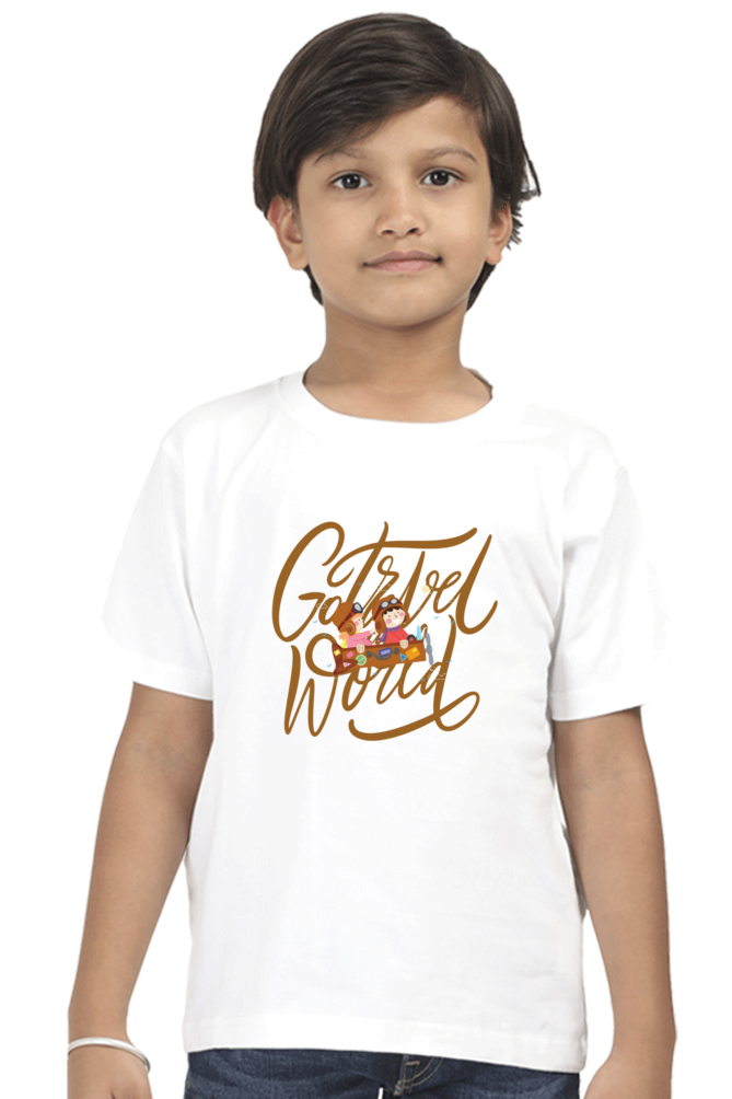 GO TRAVEL THE WORLD BOYS T-SHIRT