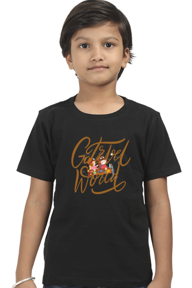 GO TRAVEL THE WORLD BOYS T-SHIRT