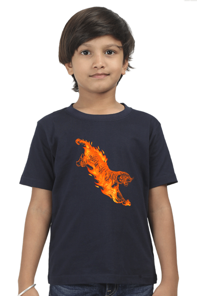 TIGER FLAME BOYS TSHIRT