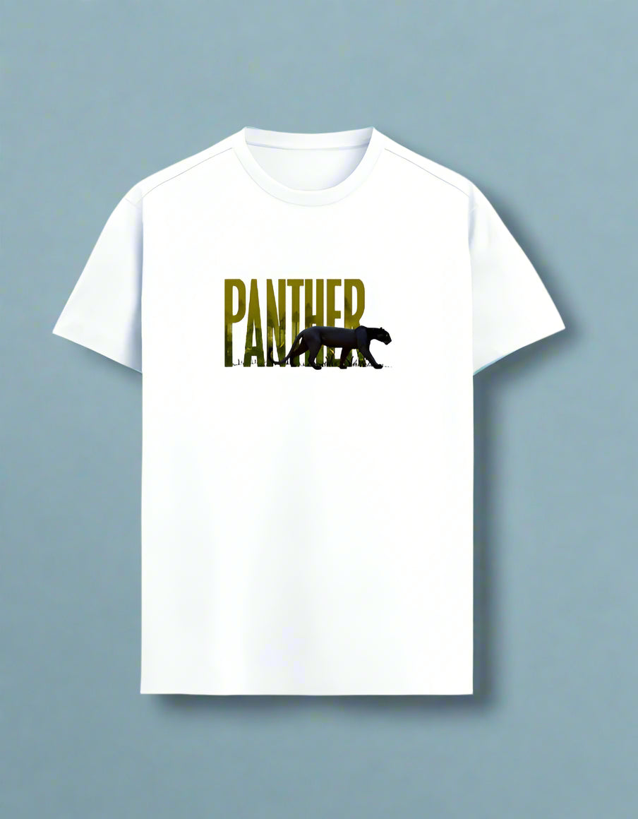 White Panther T-Shirt – Arvind Karthik Special Edition | Jungle-Inspired Wildlife Design
