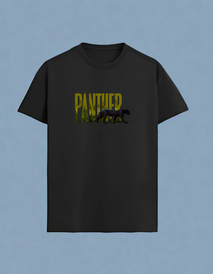 Black Panther T-Shirt – Arvind Karthik Special Edition | Jungle-Inspired Wildlife Design