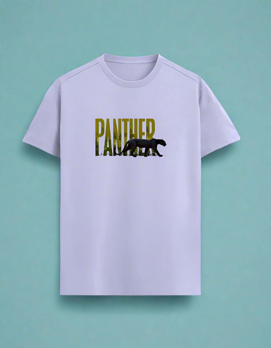 Lavender Panther T-Shirt – Arvind Karthik Special Edition | Jungle-Inspired Wildlife Design