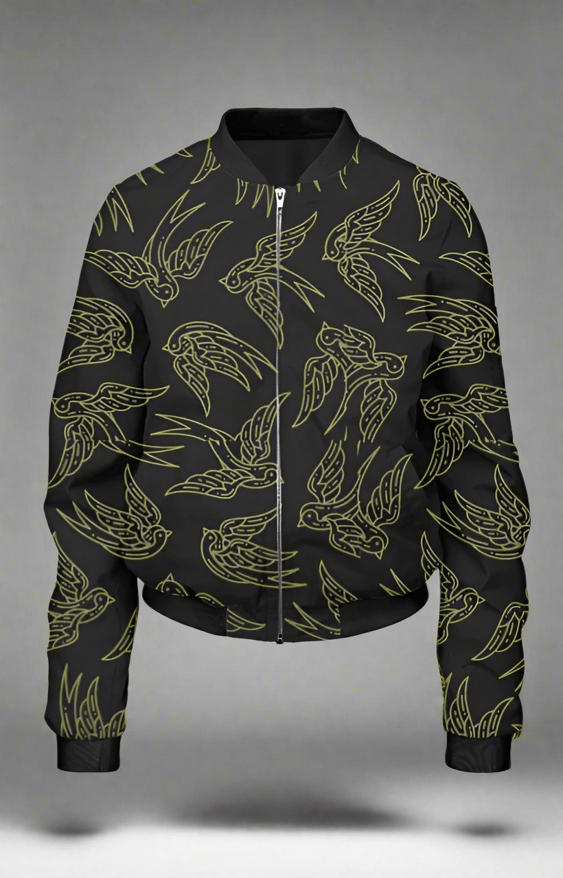 TuckTribeBIRDS IN SYNCWomen’s Bomber Jacket