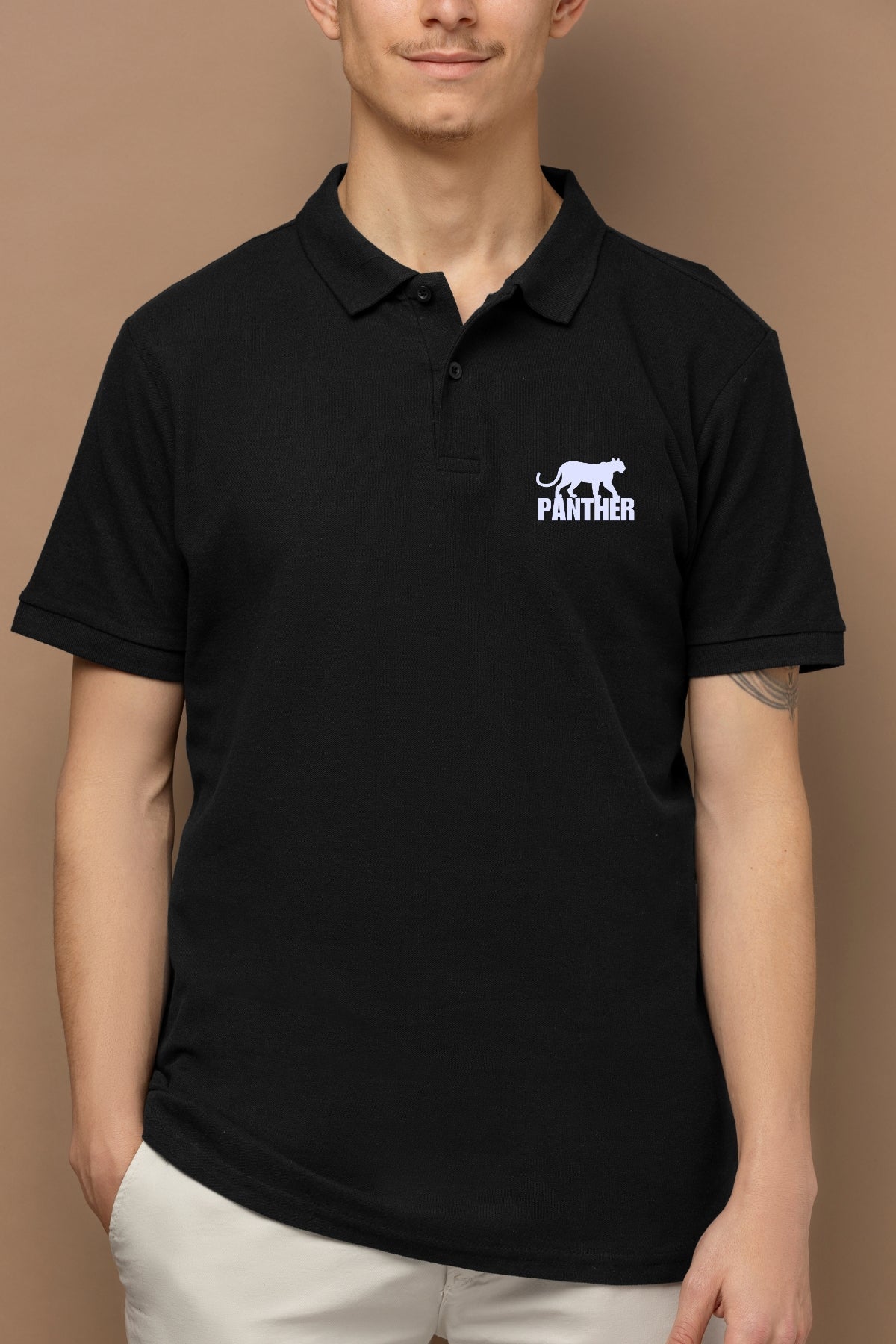 TuckTribeBlack Panther Polo Shirt - Bold Fashion StatementMens Polo T-Shirt