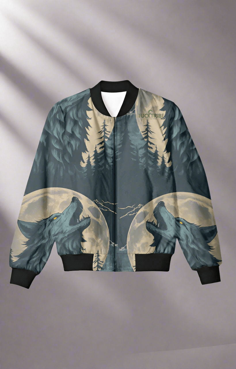TuckTribeCall of the Alpha Wolf Bomber JacketAOP Bomber Jacket