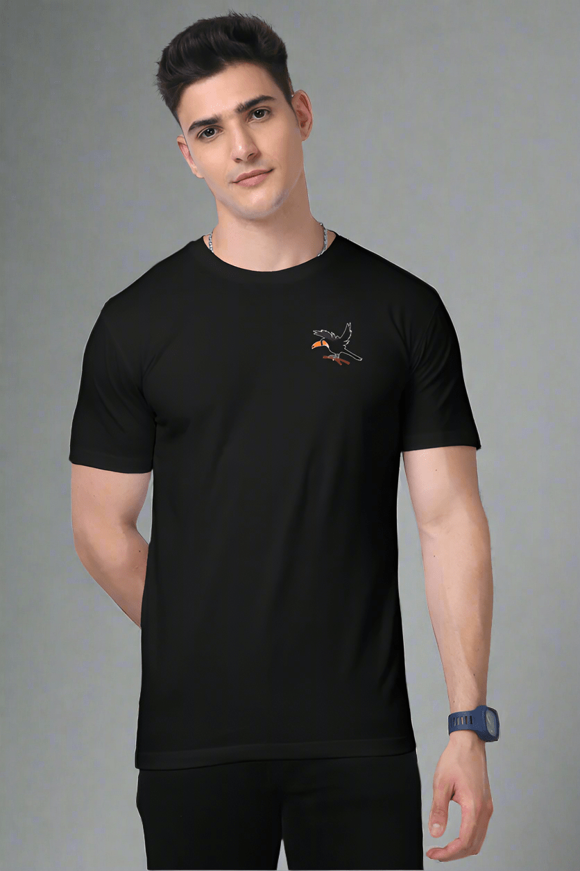 TuckTribeEmbroidered Toucan T-Shirt – Tropical Bird Design TeePremium T-Shirt
