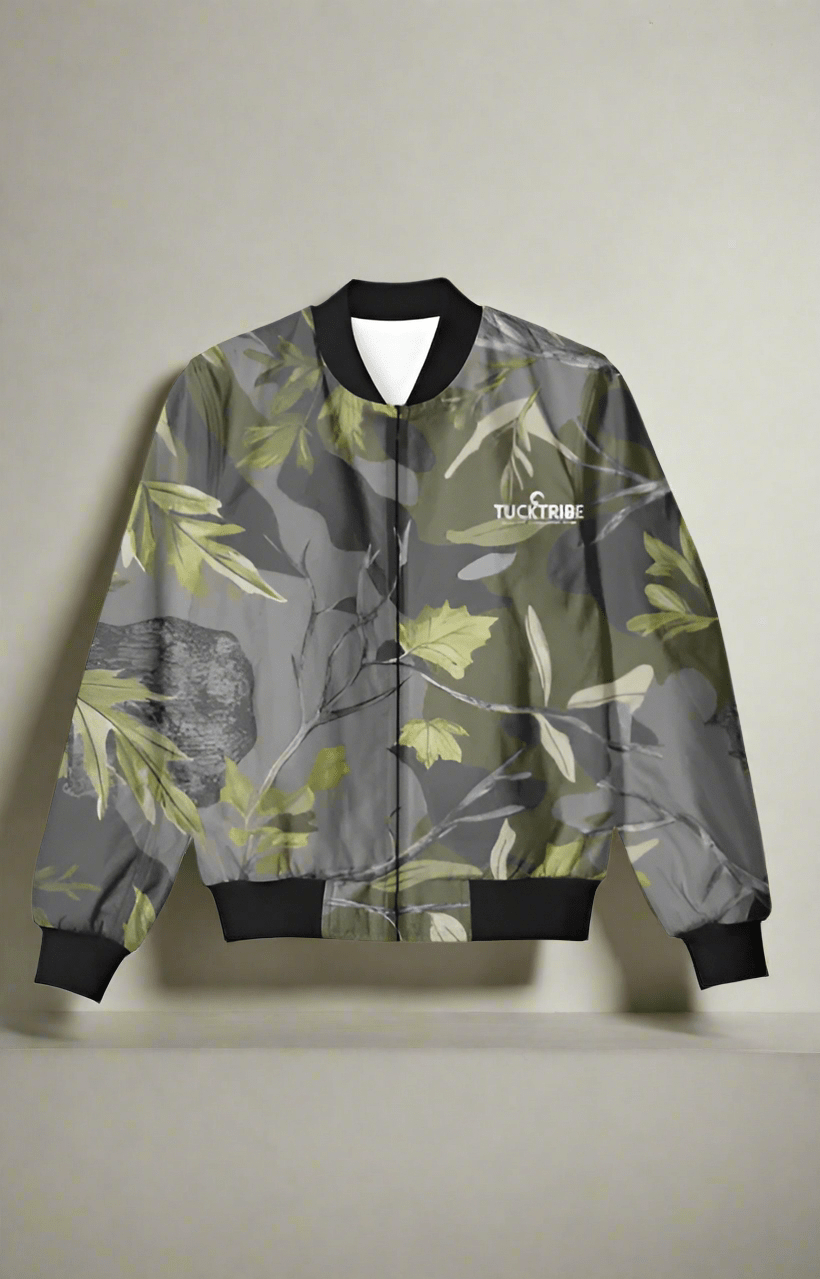 TuckTribeForest Floor Camouflage Bomber JacketAOP Bomber Jacket