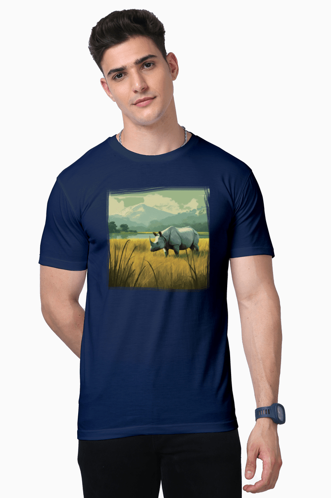 TuckTribeKaziranga's Gentle Giant: Indian Rhino T-ShirtPremium T-Shirt