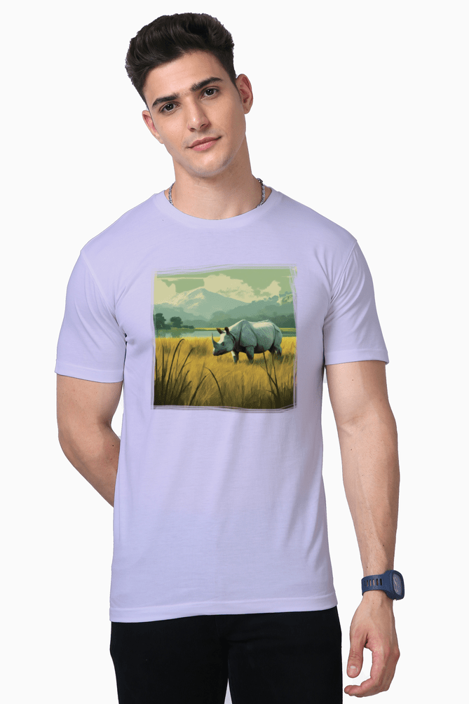 TuckTribeKaziranga's Gentle Giant: Indian Rhino T-ShirtPremium T-Shirt