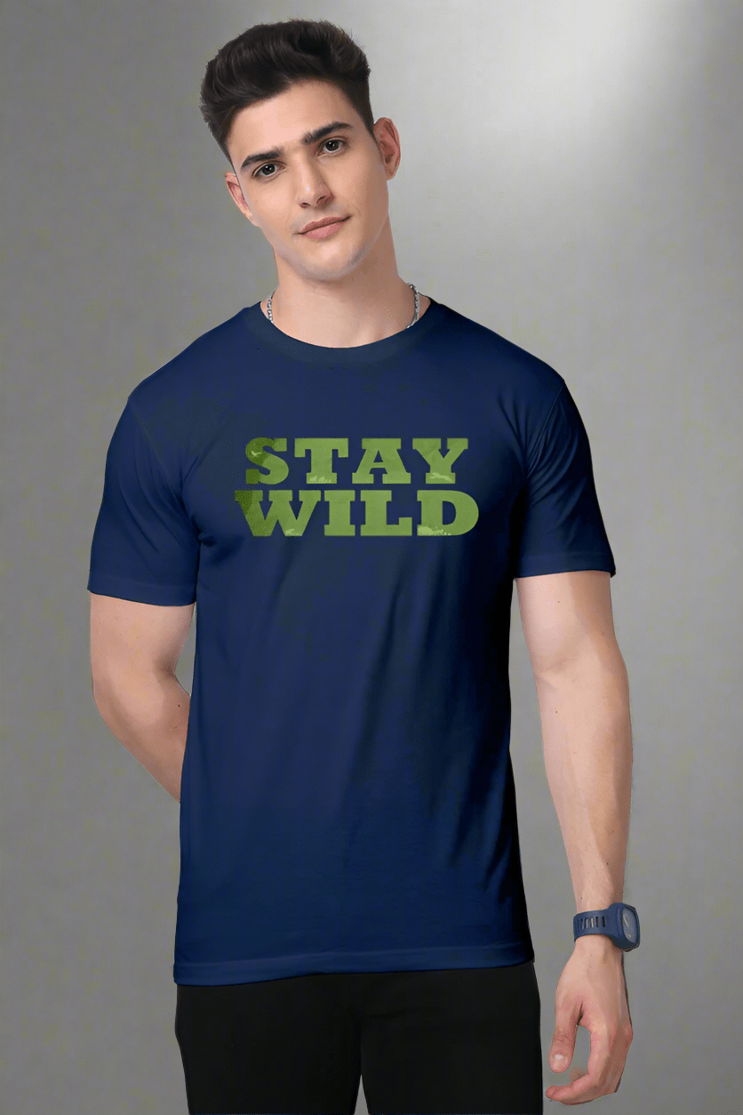 TuckTribeSTAY WILD Graphic T-Shirt – Trendy Unisex Tee | Adventure, Nature, Outdoor StylePremium T-Shirt