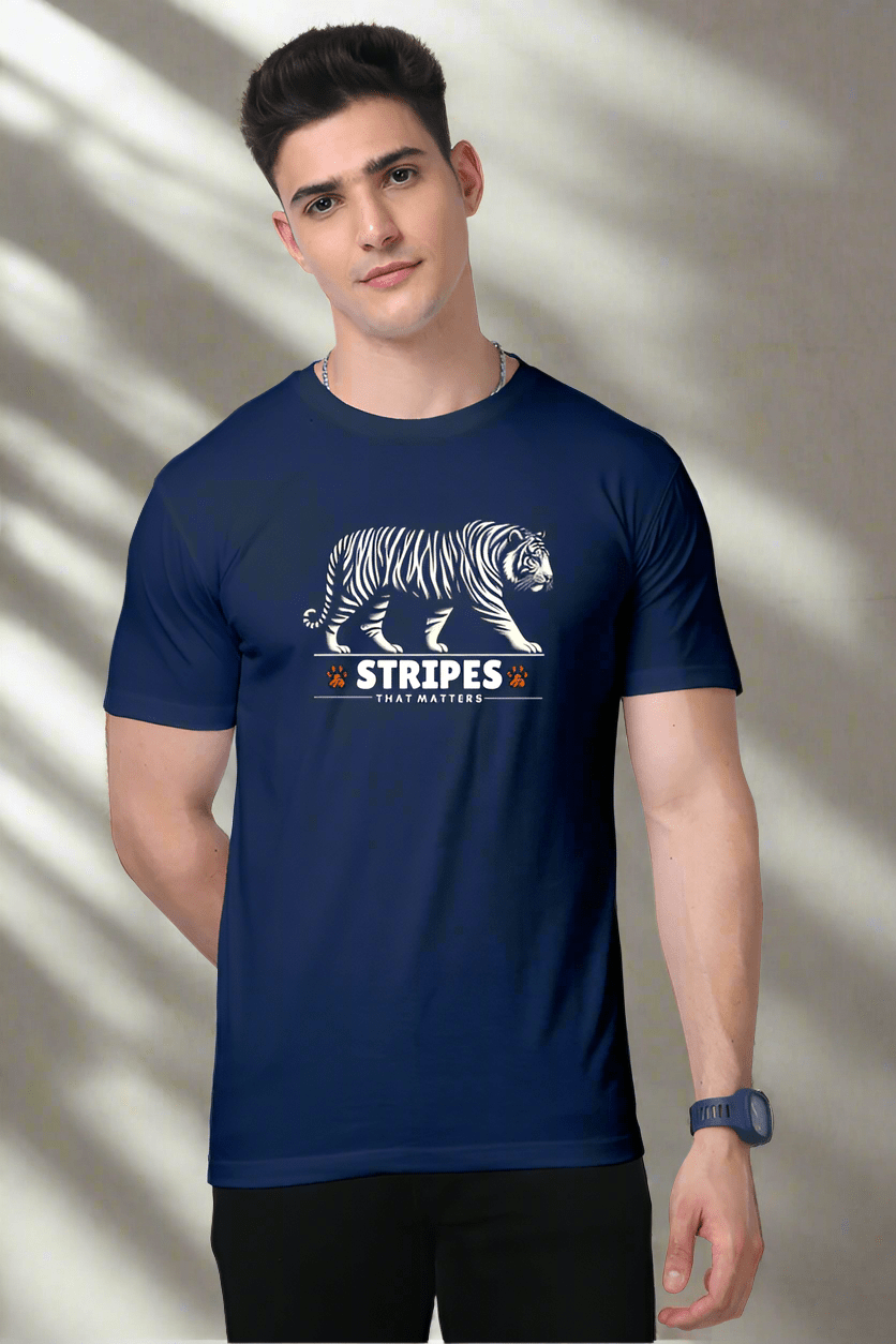 TuckTribeSTRIPES THAT MATTER Tiger T-Shirt – Bold Graphic Tee for Animal LoversPremium T-Shirt