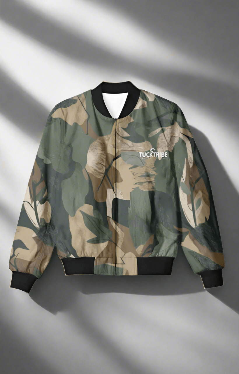 TuckTribeTrendy Forest Green Bomber JacketAOP Bomber Jacket