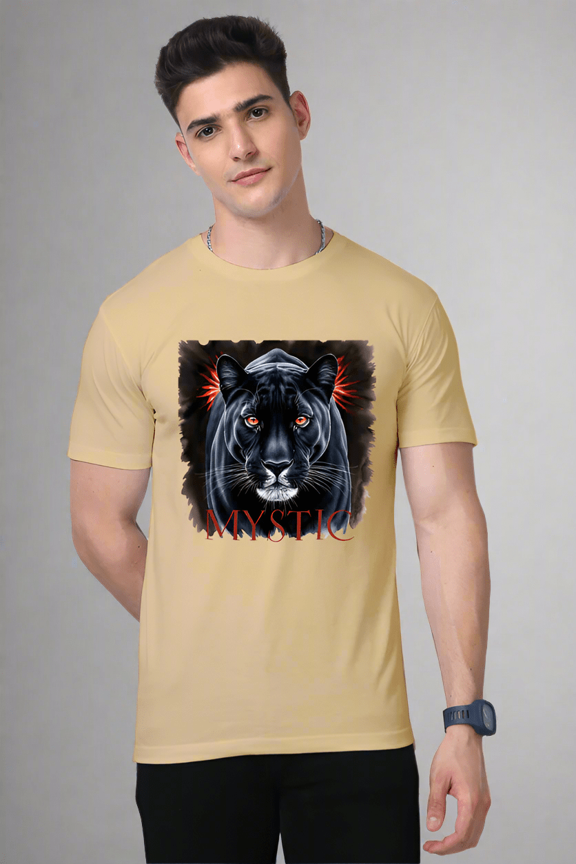 TuckTribeTuckTribe Black Panther Gaze T-Shirt - MYSTIC Edition | Premium Graphic TeePremium T-Shirt
