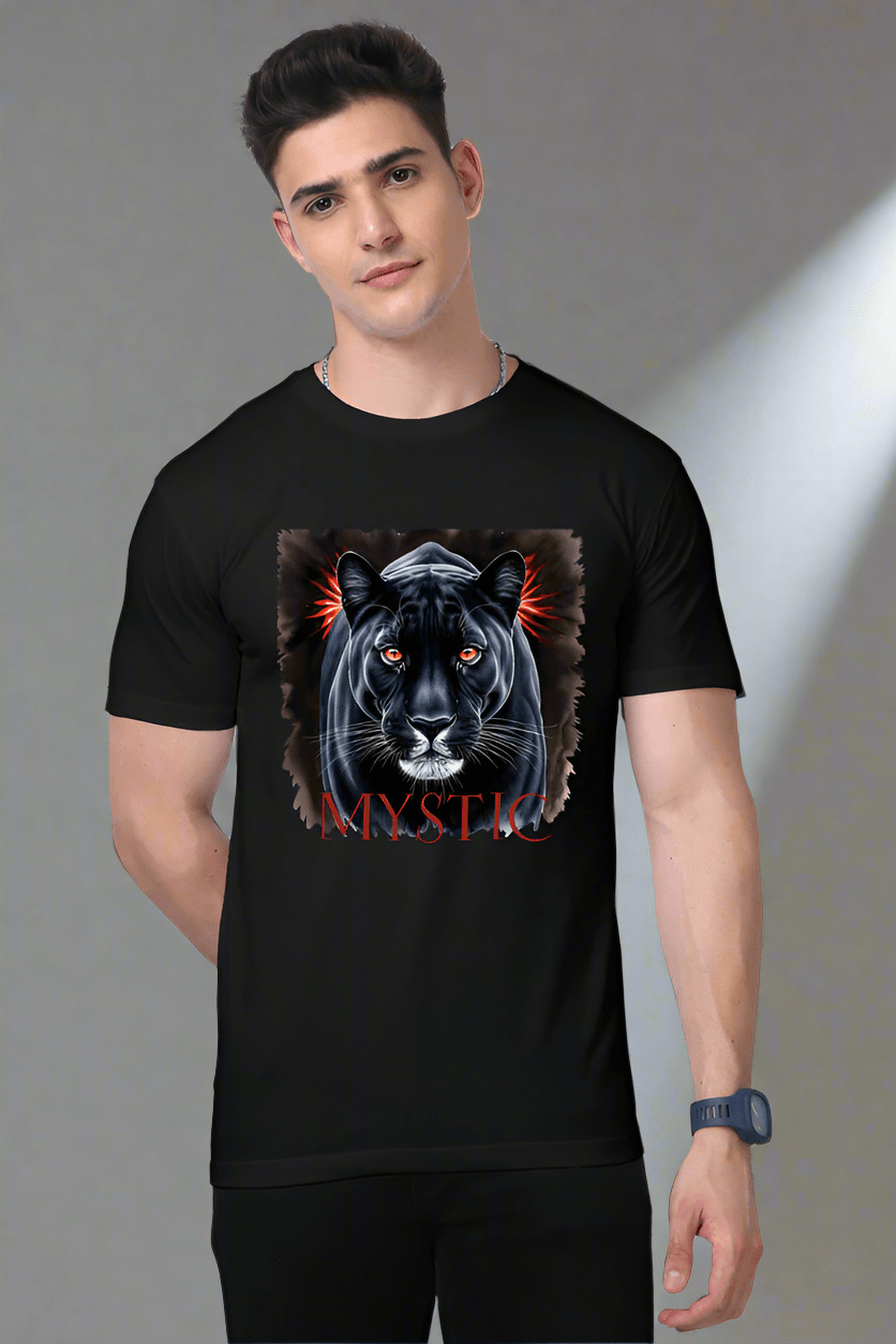 TuckTribeTuckTribe Black Panther Gaze T-Shirt - MYSTIC Edition | Premium Graphic TeePremium T-Shirt