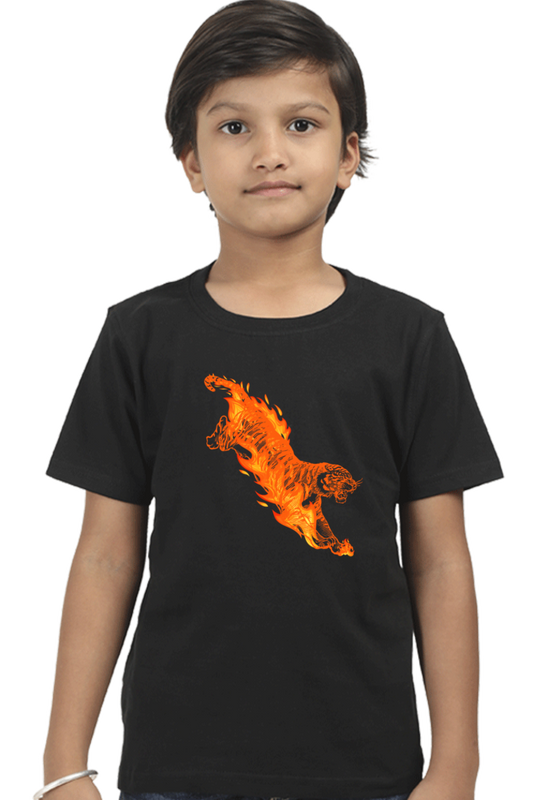 TIGER FLAME BOYS TSHIRT