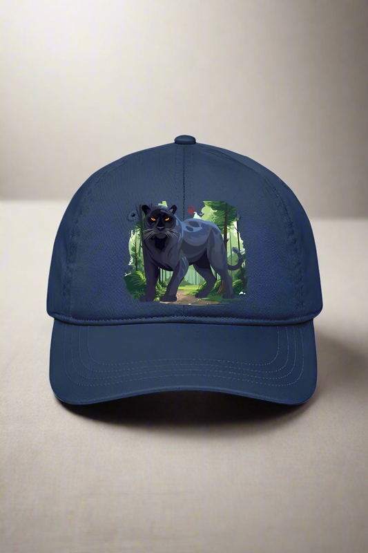 PRINTED PANTHER IN THE WILD BASEBALL CAP