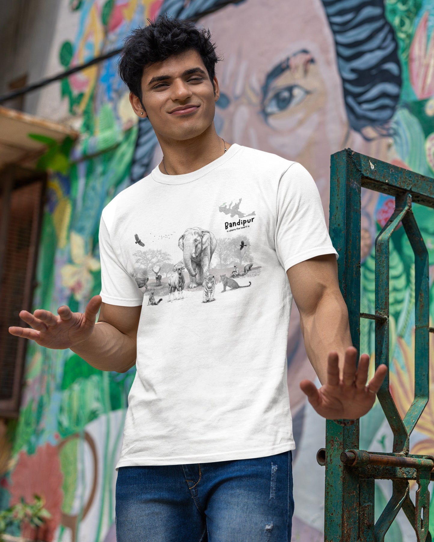Bandipur Wildlife Collective T-Shirt | Arvind Ramamurthy Collection – Tucktribe