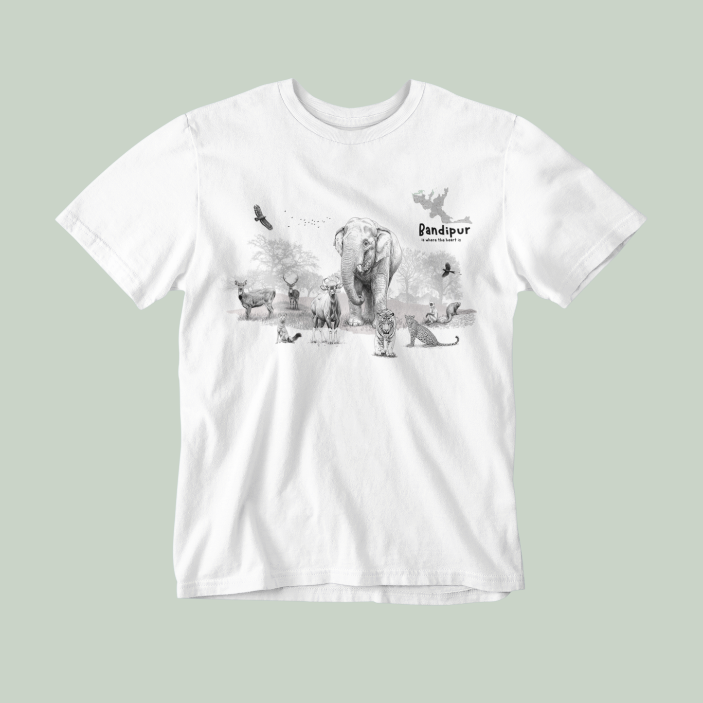 Bandipur Wildlife Collective T-Shirt | Arvind Ramamurthy Collection – Tucktribe