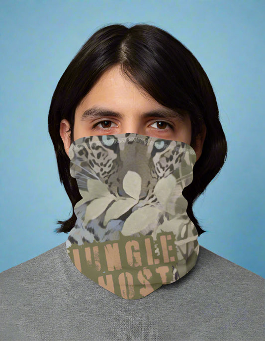 Jungle Ghost Leopard Bandana by Arvind Karthik – Wildlife Edition by TuckTribe