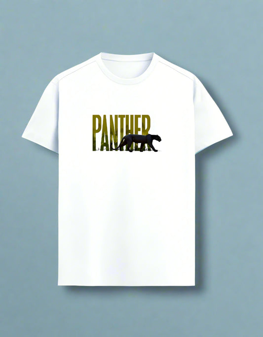 White Panther T-Shirt – Arvind Karthik Special Edition | Jungle-Inspired Wildlife Design