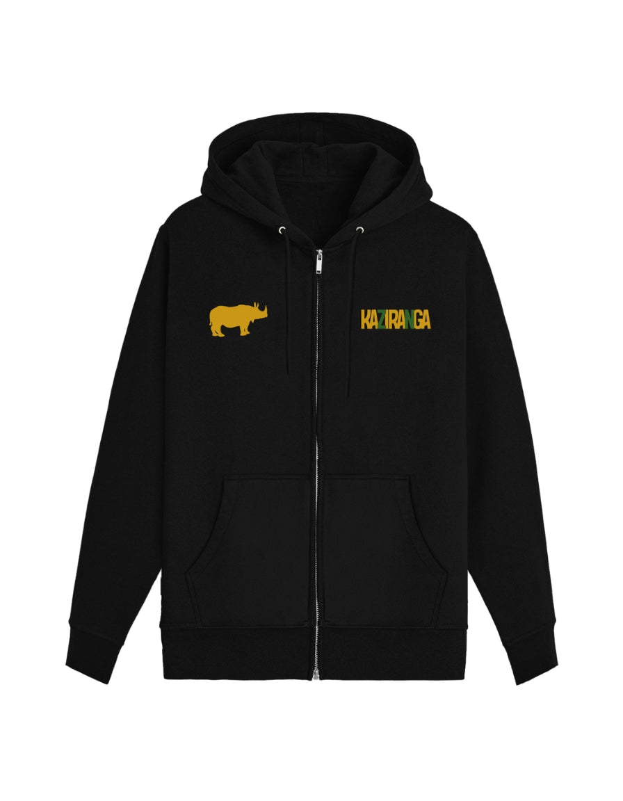 Kaziranga Rhino Hoodie – Wildlife Edition | Premium Eco-Cotton Hoodie by Tucktribe