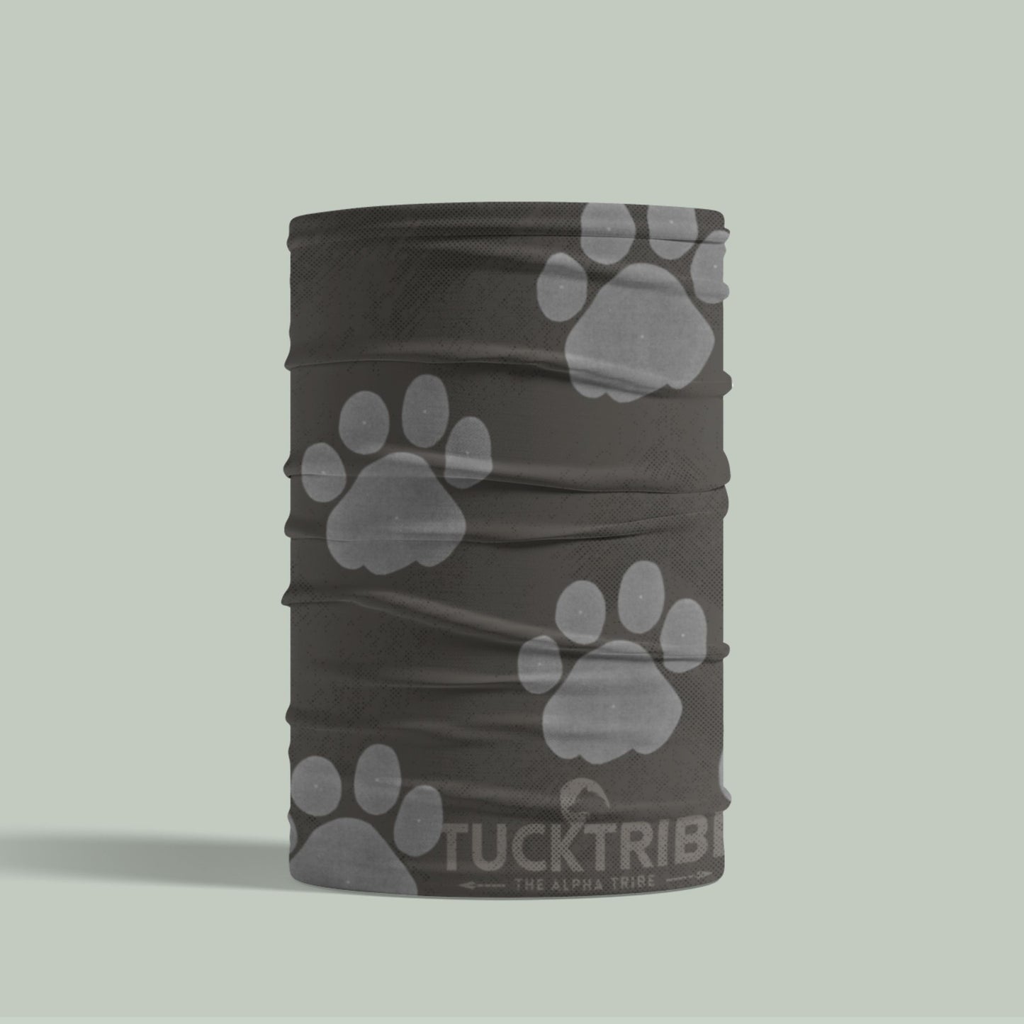 tucktribe paw print wildlife neck gaiter
