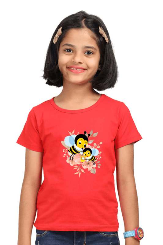 TuckTribeBEE BLOSSOMS GILS T - SHIRTGirls T-Shirt