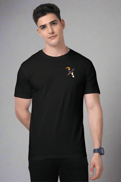TuckTribeEmbroidered Malabar Hornbill T-Shirt – Stylish & UniquePremium T-Shirt