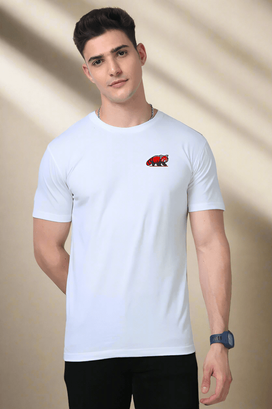 TuckTribeEmbroidered Red Panda T-Shirt - Stylish & Minimal | TuckTribePremium T-Shirt