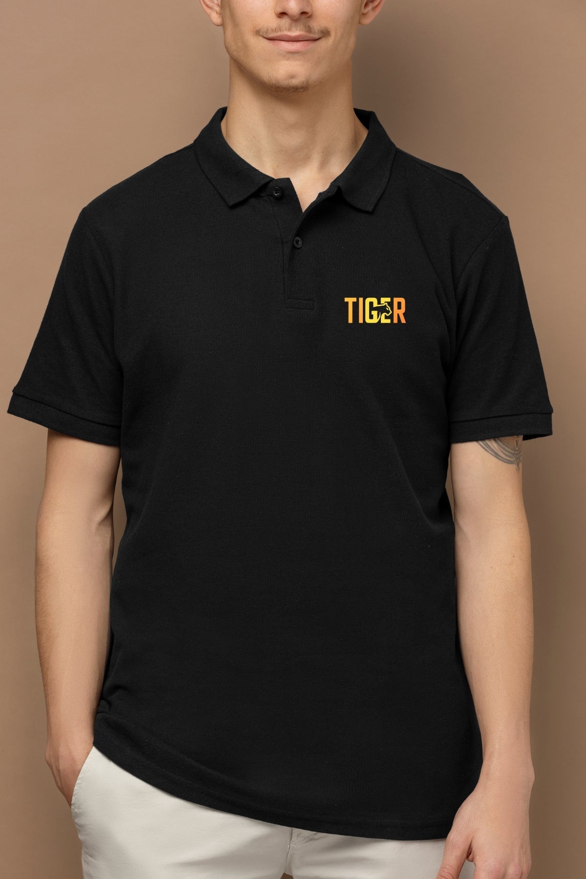 TuckTribeMen's TIGER Polo ShirtMens Polo T-Shirt