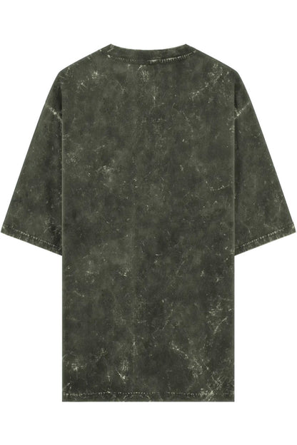 Wild Tiger Acid Washed Oversized T-Shirt