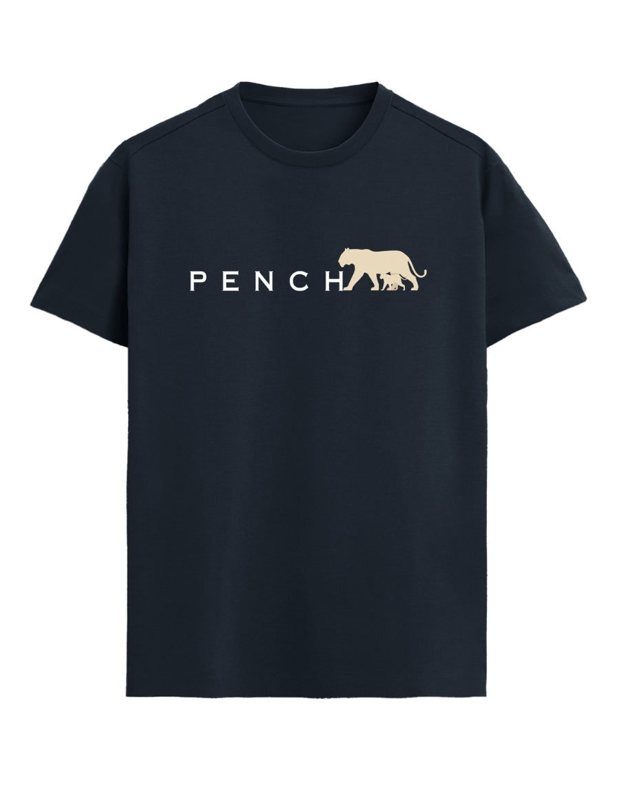 Pench Tiger T-Shirt – Tigress & Cub Minimal Wildlife Design | Tucktribe