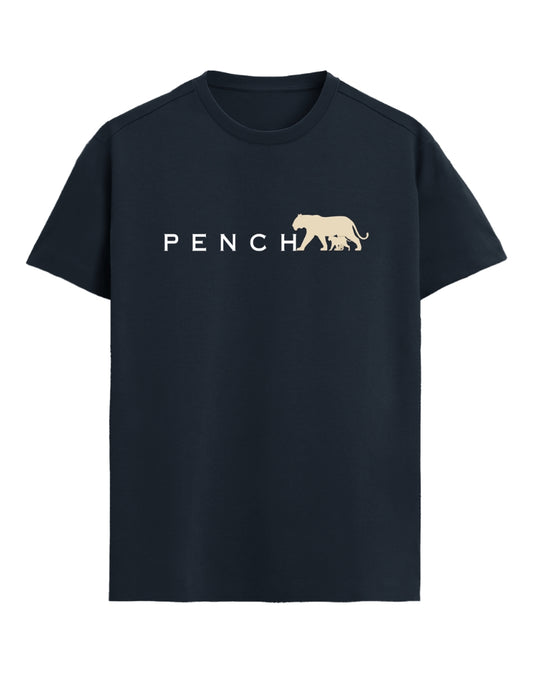 Pench Tiger T-Shirt – Tigress & Cub Minimal Wildlife Design | Tucktribe