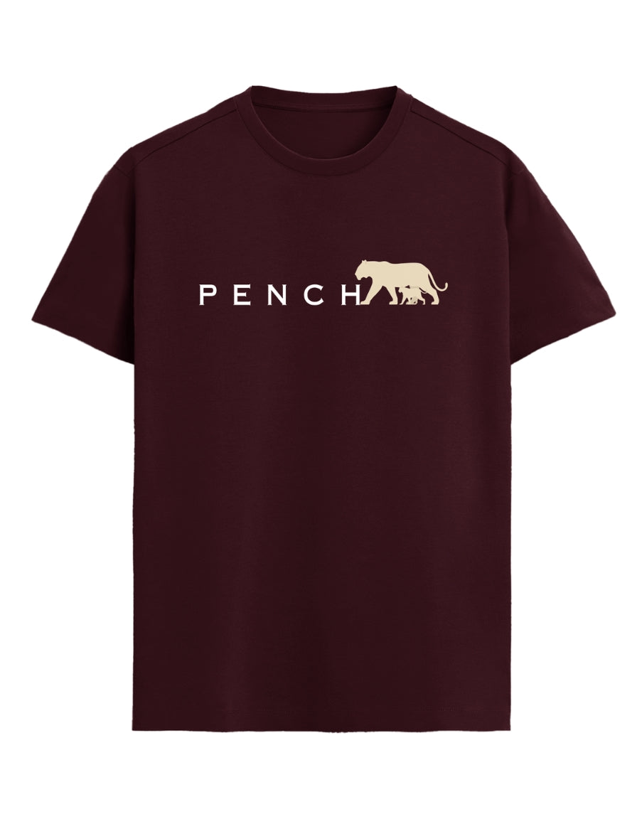 Pench Tiger T-Shirt – Tigress & Cub Minimal Wildlife Design | Tucktribe