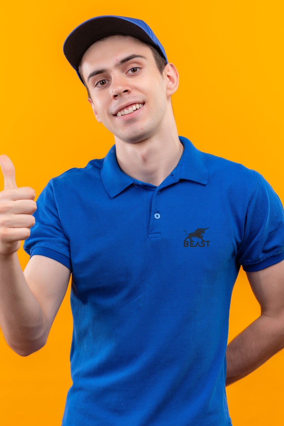 TuckTribePremium Embroidered BEAST PoloMens Polo T-Shirt