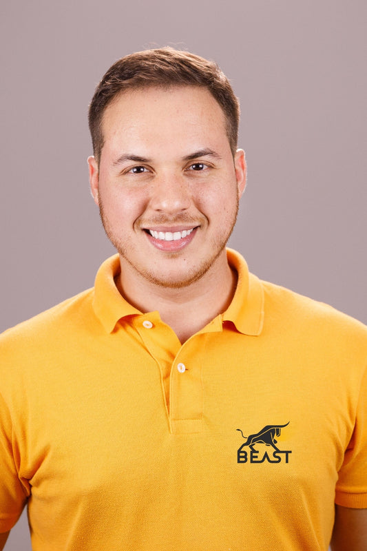 TuckTribePremium Embroidered BEAST PoloMens Polo T-Shirt
