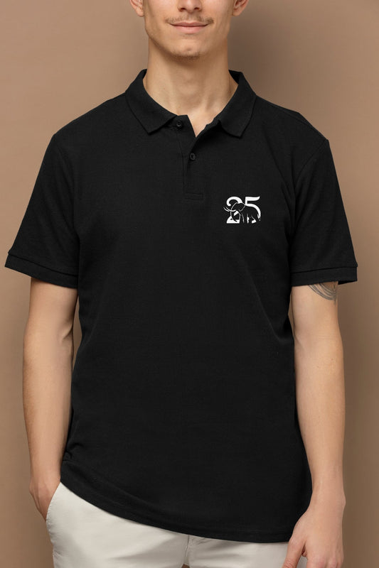 TuckTribePremium Embroidered Elephant Tusker PoloMens Polo T-Shirt