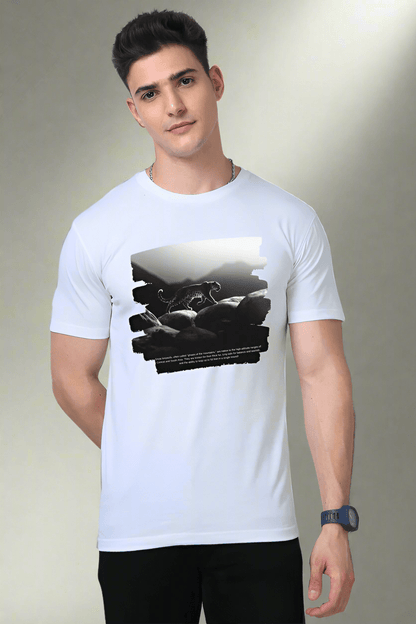 TuckTribeSnow Leopard Spirit T-Shirt – TuckTribe Exclusive | Wildlife Graphic TeePremium T-Shirt