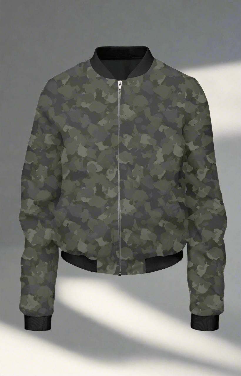 TuckTribeFOREST CAMOUFLAGEWomen’s Bomber Jacket